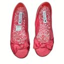 American Eagle  pink coral bow tie flats Photo 2