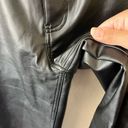 Abercrombie & Fitch  90s Ultra High Rise Vegan Leather Pants With Slits Size 27 Photo 3