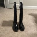 Coach Black Tall Rain Boots Photo 5