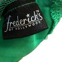 Frederick's of Hollywood Frederick’s of Hollywood Y2K Green Silky Satin Lace Coquette Halter Slip Dress Photo 4