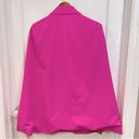 ZARA  Bright Pink Cape Double Breasted Blazer Size medium Photo 6