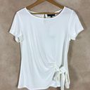 Premise  Women's Stretch Crepe Short Sleeve Side Wrap Top NWT MEDIUM Photo 0