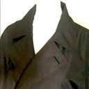 London Fog  Double Breasted Black Trench Overcoat Photo 2