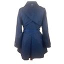 Laundry by Shelli Segal Navy Blue Trench Coat Photo 3