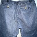 Gap  Factory Y2K Womens Dark Denim Cropped Blue Jeans SZ 14 Wide Leg Stretch Mid Photo 3