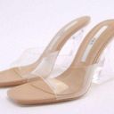 ZARA NWOT  VINYL SANDALS WITH CLEAR HEELS METHACRYLATE  3342/910  SZ EU 39 US 8 Photo 0