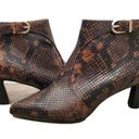 Joie  Rawly Snakeskin-Embossed Leather Ankle Boots Size 36.5 (6) Photo 0