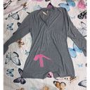 SKIMS Size 4X Soft Lounge Button Up Henley Onesie Romper in Heather Gray NWT 4xl Photo 7