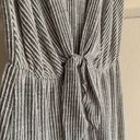 Striped Soft Ribbed Jumpsuit Gray Photo 4