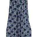 Free People Womens Blue Floral Pleated Front Cropped Wide Leg Pants Size Medium Photo 6