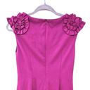 Trina Turk  Fitzgerald Ponte Fuschia Knit Sheath Dress Size 6 Photo 4