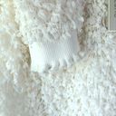 cupio Fancy Knit White frill Sweater M Photo 5