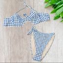 Boohoo  Gingham Underwire Bikini Set in Blue 18 Photo 4