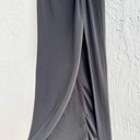 Meshki  Jacqui High Waisted Thigh-High Split Maxi Skirt Black Women's Size XS Photo 2