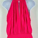 Petal and Pup  Hot Fuchsia Pink Dominique Pleat Detail Maxi Dress Size 10 Halter Photo 9