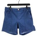 Gloria Vanderbilt  Shorts Size 6 Average Womens High Rise Denim Stretch Blue New Photo 0