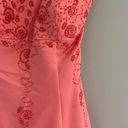 Cache Women’s Vintage pink rhinestones strapless  prom dress size 9/10 Photo 5