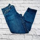 7 For All Mankind The Skinny Crop & Roll Jeans Size 29 Mid Rise Dark Wash Photo 0