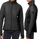 Bernardo  Women’s Black Woven Zip Up Puffer Jacket Size S Photo 2