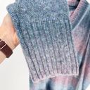 a.n.a  Ombre Knit V-Neck Sweater Blue Pink Size 0X Photo 3