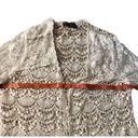 Lauren Michelle Knit Lace Cardigan Floral Boho Bohemian Indie Hippie Size M Photo 6