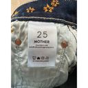 MOTHER Denim  The Vagabond Mini Fray Embroidered Short Blue Jean Skirt 25 Photo 10