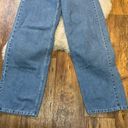 Pretty Little Thing  Denim Jeans Wide Leg Two Tone Top High Rise Womens Size 2 Photo 3