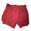 Avia  Womens Running Shorts Burgundy Red Maroon with Bike Liner Size Medium 8-10 Photo 1