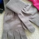 Trouve' Nordstrom Women's Soft Knit Grey Alloy High Wrist Gloves One Size. Gray Photo 0