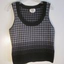 Talbots  Wool Vest  Sweater Top Black & Gray 1980's Vintage Photo 0