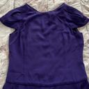 Emporio Armani Purple Acetate Button Cuffs Cap Sleeves Jumpsuit, size 4 Photo 5