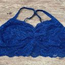 PINK - Victoria's Secret Victoria's Secret Pink Blue Lace Bralette Size Large Photo 0