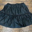 The Copper Closet Black Leather Skirt  Photo 0