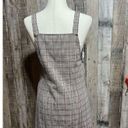 Love & Piece Collective Pinafore Mini Dress Size S Prince Of Wales Check Photo 3