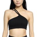 The Range  Jet Black Braided Strap Ribbed Bralette Crop Top Size M NWT Photo 0