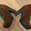 Polo  Ralph Lauren Helene Oiled Suede Platform Hiking Boots EU 38 / US 8 Photo 4