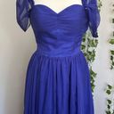 Fame and Partners Royal Blouse Off The Shoulder Evening Gown Photo 2