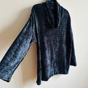 J.Jill ★ Women’s Cowl neck Velvet looking Sweater - Navy Blue ★ Photo 9