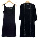 Alex Evenings NWT  Midi Length Jacket Scoop Neck Tank Dress Black Sequin Size 12 Photo 2