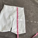 Alo Yoga White Biker Shorts Athleisure Photo 5