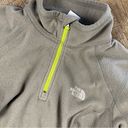 The North Face  Fleece Women Small Petite Gray Green Half Zip Lots Of 2 Pullover Photo 5