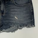 PINK - Victoria's Secret  2" Denim Distressed Fray Hem Short Photo 1