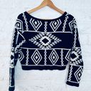 Roommates Sweater Cropped Womens Size L Multi Color Photo 2