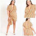 Eloquii  Striped Surplice Wrap Romper NWT Photo 3