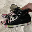 Painted High top Converse Multiple Size 7.5 Photo 0