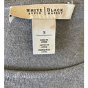 White House | Black Market  Women Top Knit Side Slit Stretch Black Gray Lagenlook Photo 2