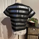 Marc by Marc Jacobs Lame Metallic Shiny Striped Cami Crop Camisole short sleeve bright club night Out Designer Luxury Photo 2