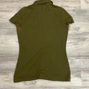 Tommy Hilfiger Olive Green Women’s Short Sleeve Polo Shirt Size Medium *flaw* Photo 6