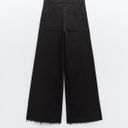 ZARA High Waist Marine Jeans Photo 3