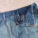 American Eagle  Y2K Denim Mini Skirt Womens Sz 4 Blue Snap Western VTG Festival Photo 9